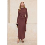 Trendyol Modest Ženska haljina Tctss26Eb00019, Smeđa | Eponuda.com