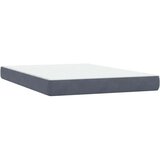 vidaXL Krevet s oprugama i madracem tamnosivi 160x210 cm baršunasti | shoptok.hr