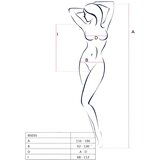 Passion BS035 - ekstremna naramenica, otvoreno mrežasto tijelo (crno) - SL | shoptok.hr