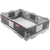 ratioform Paletni natični okvir, perforiran HDPE, zložljiva izvedba, za palete 1200 x 800 mm, DxŠxV 1220 x 815 x 300 mm | Shoptok.si