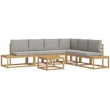  Set vanjskih sofa s jastukom 7 Komad Bijela | shoptok.hr