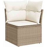 vidaXL set vrtnih sofa od 11 komada s jastucima bež poli ratan akacija | shoptok.hr