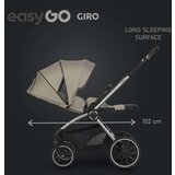 EUROCART easy go giro 2U1 kolica za bebe savana beige W/EA/GIRO/SB