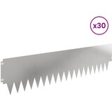  Ograda oko Travnjaka 30 pcs 103 x 25 cm metal Srebrna | shoptok.hr