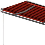  Automatska tenda na uvlačenje 3 5 x 2 5 m narančasto-smeđa | shoptok.hr