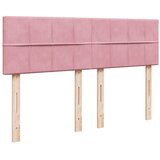  Krevet s oprugama i madracem ružičasti 160x200 cm baršunasti | shoptok.hr