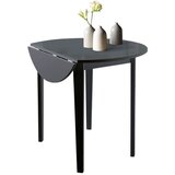 Støraa Črna zložljiva jedilna miza Støraa Trento Quer, ⌀ 92 cm | Shoptok.si
