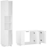  Set ormarića za kupaonicu 2 kom. Bijela visokog sjaja | shoptok.hr