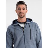 Ombre Men's soft-textured hooded sweatshirt - navy blue | shoptok.hr