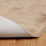  Umjetni Tepih od Ovčje Kože Tafalla Bež Ø 200 cm Poliester | shoptok.hr