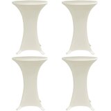  Navlaka za stol za stajanje Ø 70 cm krem rastezljiva 4 kom | Eponuda.com