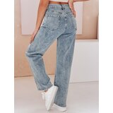DStreet Spodnie damskie jeansowe straight leg TANIALES niebieskie | Shoptok.si