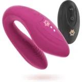 Kama vibrator za parove s daljinskim upravljačem - Ljubičasta