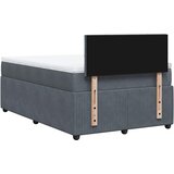  Krevet box spring s madracem tamnosivi 120 x 190 cm baršun | shoptok.hr