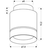 Candellux plafonska svetiljka cevastog oblika 12W led 7,9/10,2 bela 4000K | Eponuda.com