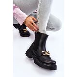 Gemre PG1 Women's Warm Boots With Front Decoration Black Tilda | ePonuda.com