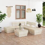 Maison Chic Seti vrtnega pohištva - Vrtna garnitura iz palet 6-delna impregnirana smrekovina, (21807168) | Shoptok.si