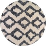 Vitaus Bijelo-tamnoplavi perivi okrugli tepih ø 120 cm - | shoptok.hr