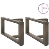  Noge za stolić T-oblika 2 kom prirodni čelik 70x25x(30-31)cm | shoptok.hr