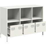  Komoda - Predalnik bela 101,5x39x73,5 cm hladno valjano jeklo, (21722108) | Shoptok.si