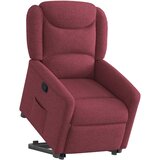  Naslonjač na podizanje od tkanine crvena boja vina | shoptok.hr