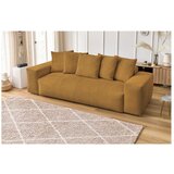 Bobochic Paris Gorčično rumena sedežna garnitura iz rebrastega žameta 280 cm Voltaire – | Shoptok.si