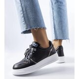 Gemre Black ribbon-laced Pryor sneakers | shoptok.hr