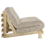 Karup Kremno bela raztegljiva sedežna garnitura iz rebrastega žameta 140 cm Roots – | Shoptok.si