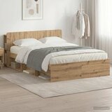  Okvir kreveta s pohranom Hrast artisan 140 x 190 cm | shoptok.hr