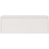 TV omarica 3 kosi bela trdna borovina, (20730043) | Shoptok.si