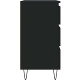  Komoda crna 60 x 35 x 70 cm od konstruiranog drva | shoptok.hr