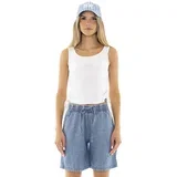 Majice brez rokavov Woman Tank Fancy Stripes Bela