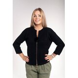 MINORITY Black soft sweater with zipper closure | Eponuda.com