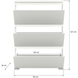XXXL OMARA Z LOPUTAMI ZA ČEVLJE bela | Shoptok.si