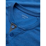 Ombre Men's t-shirt with round henley neckline - blue | Eponuda.ba