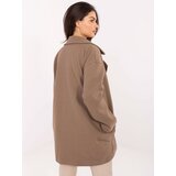 RUE PARIS Coat-IT-EN-A9582.86-dark beige | Shoptok.si