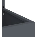 vidaXL Vrtno korito z dekorativno ploščo antracit siva 32 x 140 cm | Shoptok.si