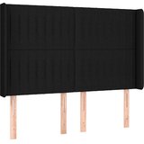  Krevet box spring s madracem LED crni 140x190 cm od tkanine | shoptok.hr