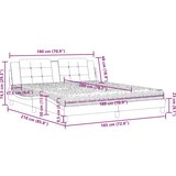  Krevet s madracem sivi 180 x 200 cm od umjetne kože | shoptok.hr