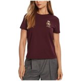 Tommy Hilfiger Majice s kratkimi rokavi GOLD CREST REG SS TEE Bordo Cene