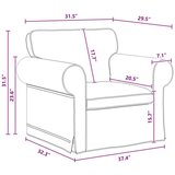 SOFA Kavč Temno siva Splošne dimenzije: 95 x 82 x 80 cm (Š x G x V), (5000143709) | Shoptok.si