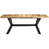  Blagovaonski stol od masivnog drva manga 200 x 100 x 75 cm | shoptok.hr