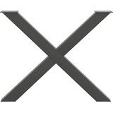  Noge za blagovaonski stol u obliku slova X, 3 kom, antracit, 90 x (72-73) cm, čelik | shoptok.hr