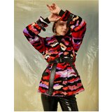 Koton Color Block Belted Short Plush Coat | ePonuda.com