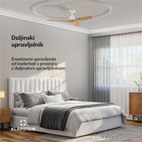 Klarstein Santa Elena stropni ventilator sa svjetlom | 132 cm | 35 W | Tihi rad | Drvo | shoptok.hr