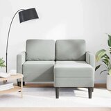 SOFA 2-sjed s ležaljkom u obliku slova L svijetlo siva 125 cm | shoptok.hr