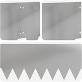  Ograda oko Travnjaka 20 pcs 103 x 30 cm metal Srebrna | Eponuda.com
