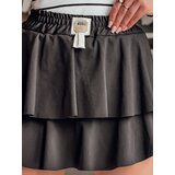 DStreet Spódniczka mini z falbaną FALBELA czarna | shoptok.hr