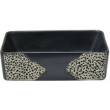 Nadgradni Nadpultni umivalnik črn pravokoten 46x35,5x13 cm keramika | Shoptok.si