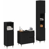  Set namještaja za kupaonicu 3 kom. Crni hrast 30 x 30 x 190 cm | shoptok.hr
